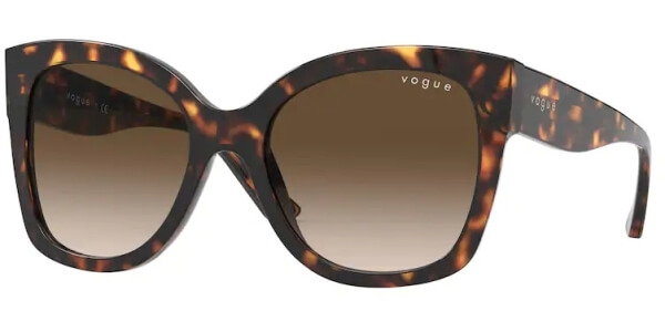 Sluneční brýle Vogue model 5338S, barva obruby hnědá lesk, čočka hnědá gradál, kód barevné varianty W65613. 