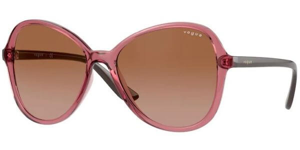 Sluneční brýle Vogue model 5349S, barva obruby růžová lesk čitá, čočka hnědá gradál, kód barevné varianty 286513. 
