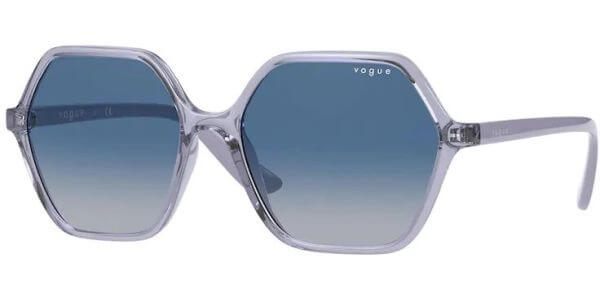 Sluneční brýle Vogue model 5361S, barva obruby fialová lesk čirá, čočka modrá gradál, kód barevné varianty 27974L. 