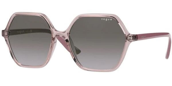 Sluneční brýle Vogue model 5361S, barva obruby růžová lesk čirá, čočka fialová gradál, kód barevné varianty 28288H. 