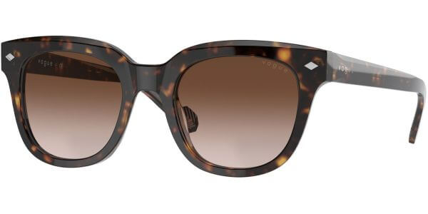Sluneční brýle Vogue model 5408S, barva obruby hnědá lesk, čočka hnědá gradál, kód barevné varianty W65613. 