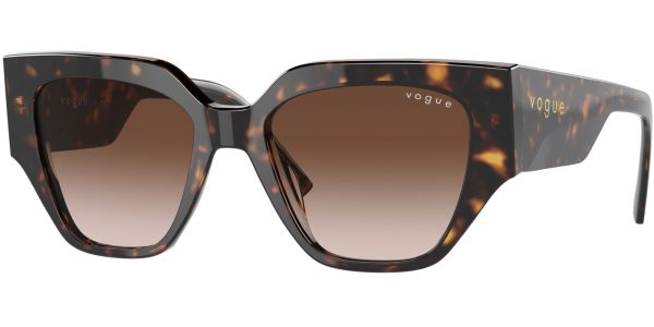 Sluneční brýle Vogue model 5409S, barva obruby hnědá lesk, čočka hnědá gradál, kód barevné varianty W65613. 