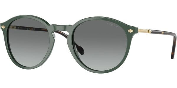 Sluneční brýle Vogue model 5432S, barva obruby zelená lesk zlatá, čočka šedá gradál, kód barevné varianty 309211. 