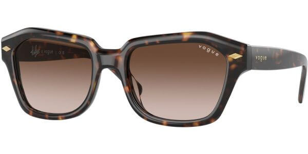 Sluneční brýle Vogue model 5444S, barva obruby hnědá lesk, čočka hnědá gradál, kód barevné varianty W65613. 
