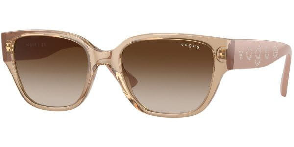 Sluneční brýle Vogue model 5459SB, barva obruby béžová lesk čirá, čočka hnědá gradál, kód barevné varianty 282613. 