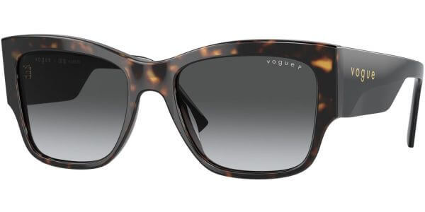Sluneční brýle Vogue model 5462S, barva obruby hnědá lesk, čočka šedá gradál polarizovaná, kód barevné varianty W656T3. 