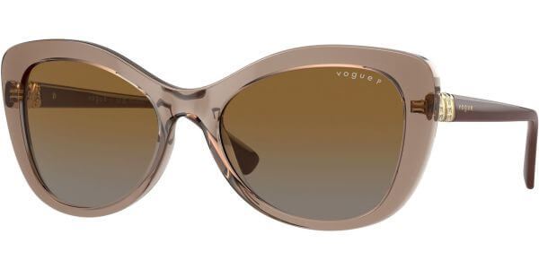Sluneční brýle Vogue model 5515SB, barva obruby béžová lesk čirá, čočka hnědá gradál polarizovaná, kód barevné varianty 2940T5. 