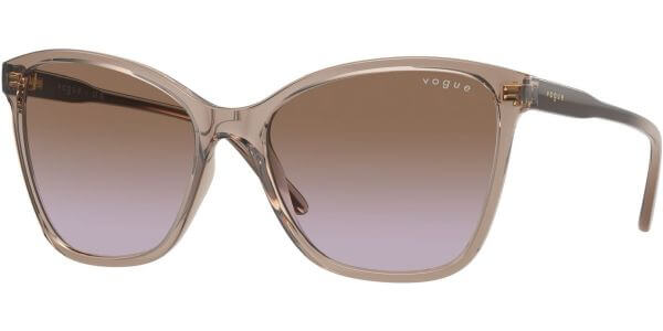 Sluneční brýle Vogue model 5520S, barva obruby béžová lesk čirá, čočka vialová gradál polarizovaná, kód barevné varianty 294068. 