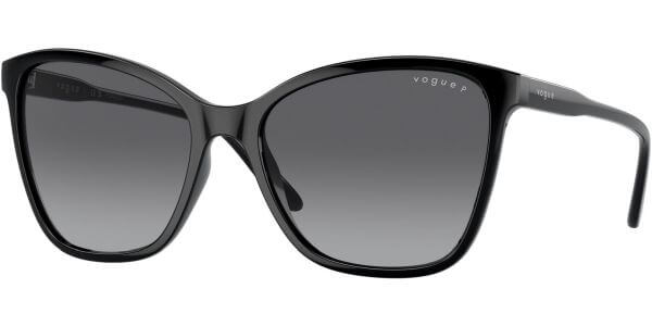 Sluneční brýle Vogue model 5520S, barva obruby černá lesk, čočka šedá gradál polarizovaná, kód barevné varianty W44T3. 