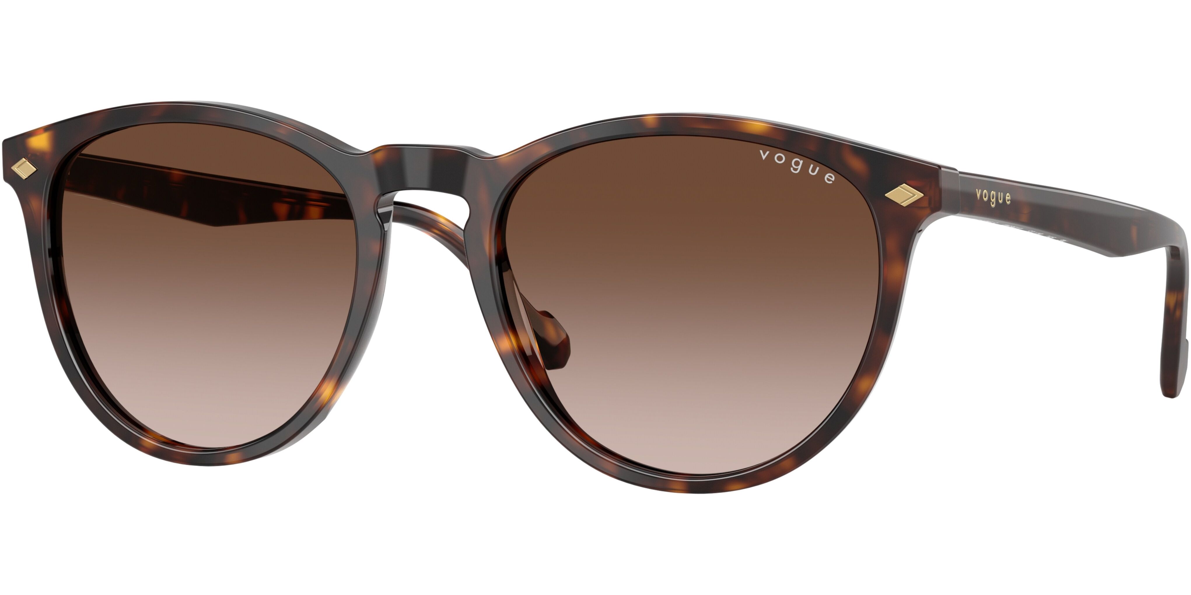 Sluneční brýle Vogue model 5599S, barva obruby hnědá lesk, čočka hnědá gradál polarizovaná, kód barevné varianty W65613. 