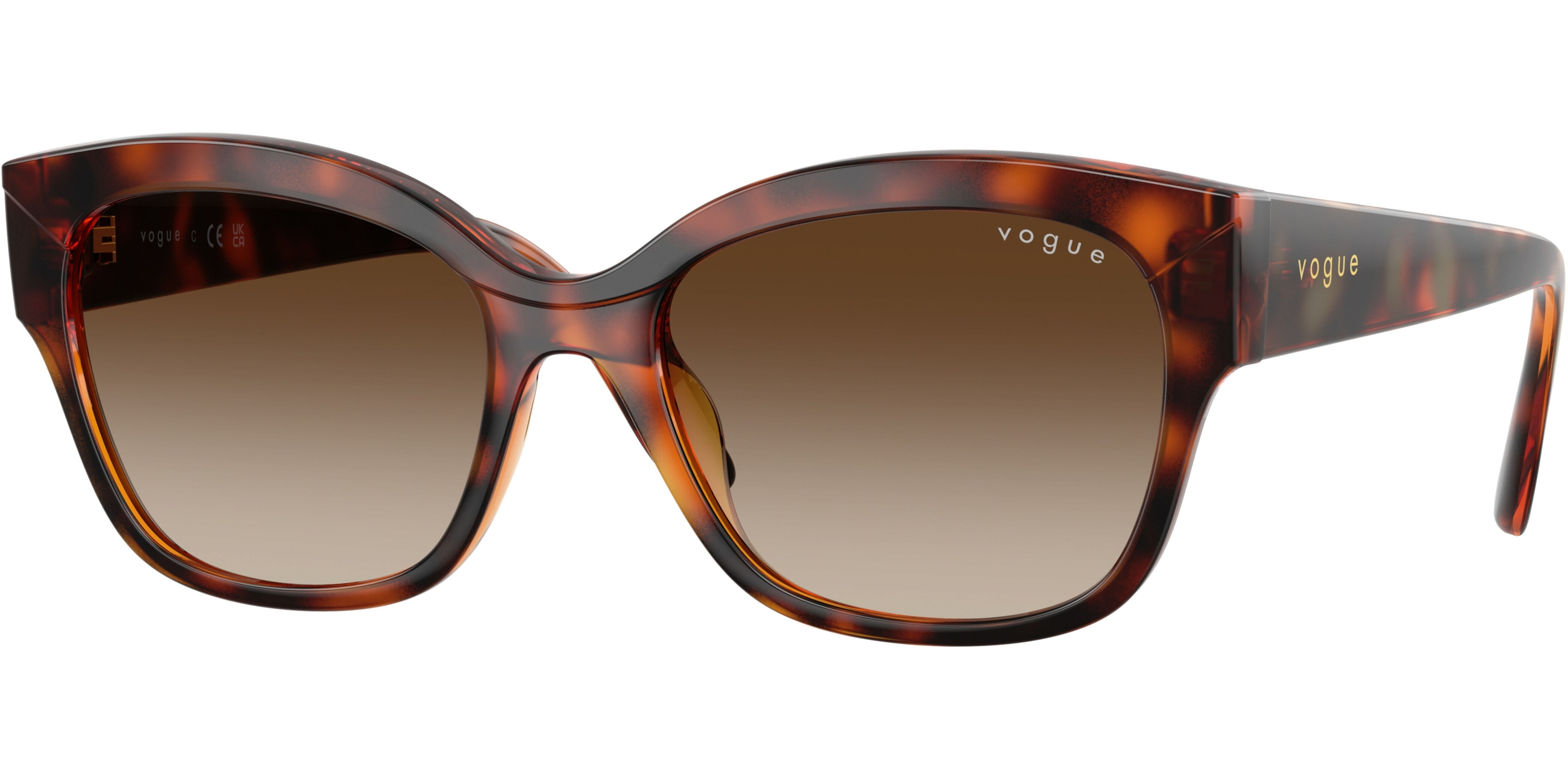 Sluneční brýle Vogue model 5638SU, barva obruby hnědý lesk hnědá, čočka hnědá gradál, kód barevné varianty W65613. 