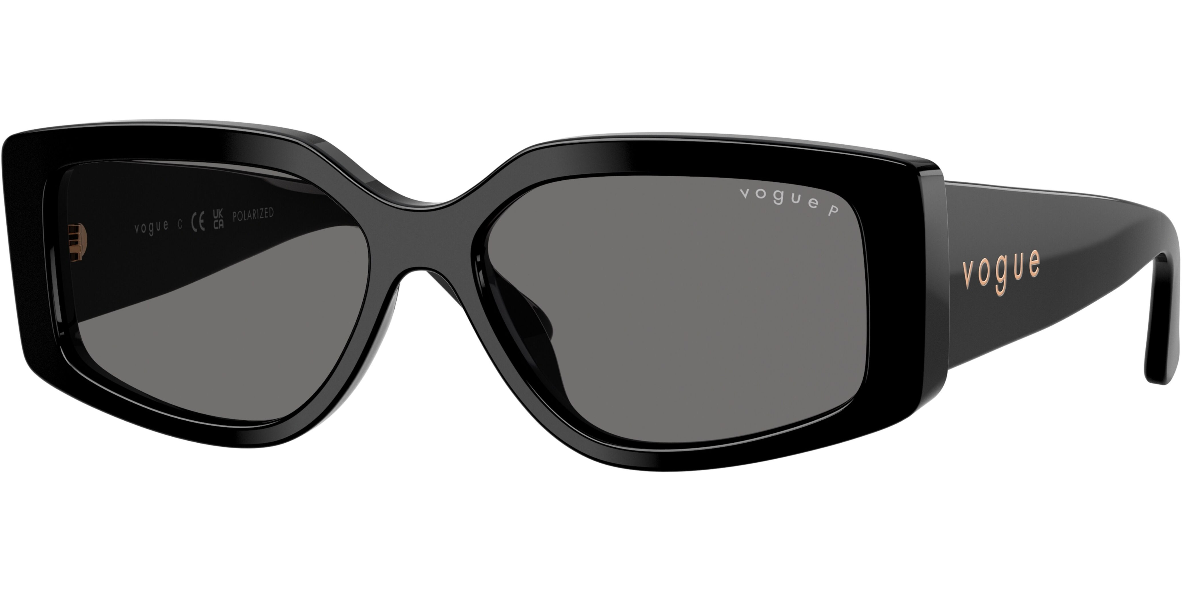 Sluneční brýle Vogue model 5642SU, barva obruby černá lesk, čočka šedá, kód barevné varianty W4481. 