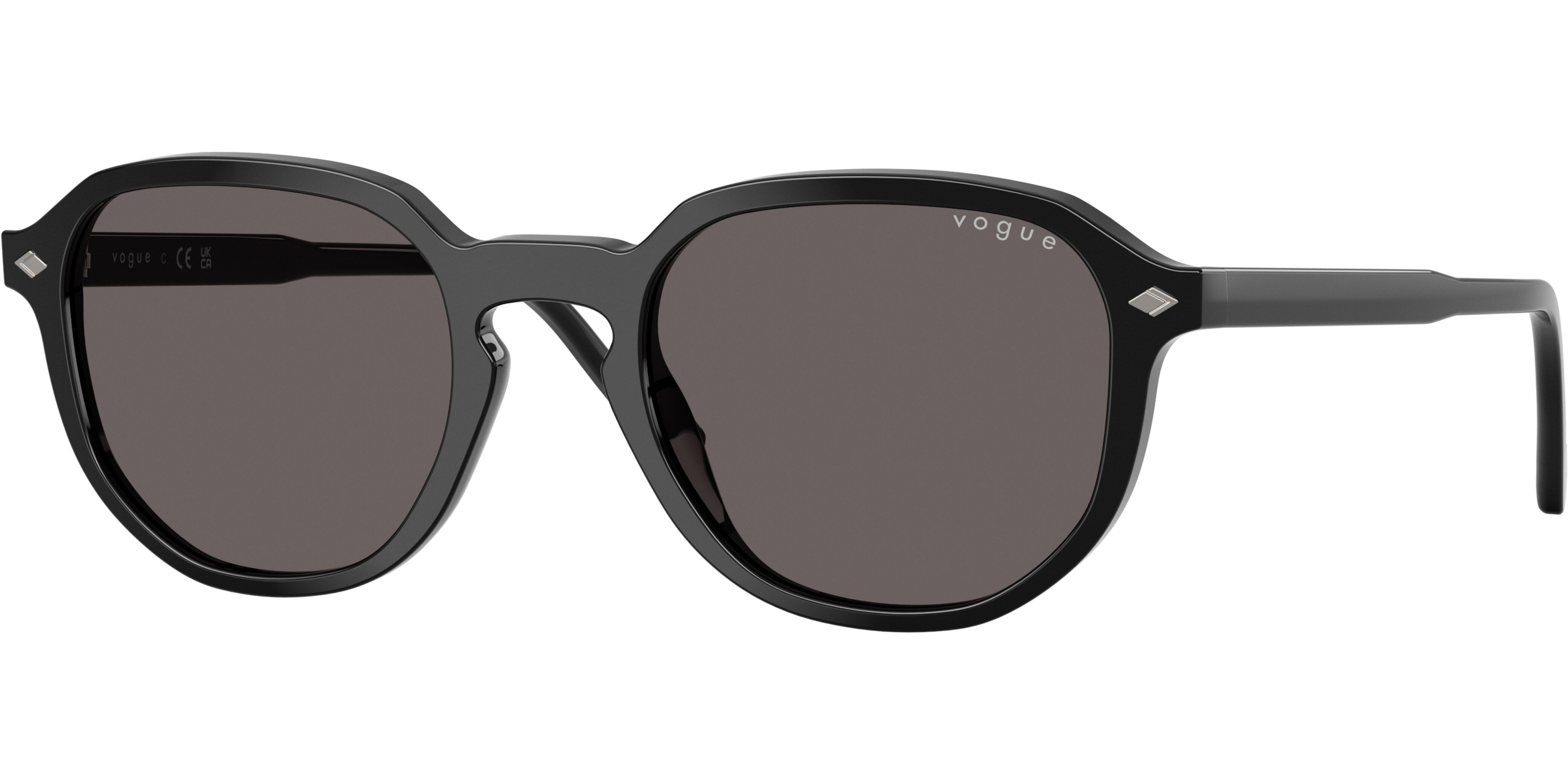 Sluneční brýle Vogue model 5707S, barva obruby černá lesk, čočka čená, kód barevné varianty W4487. 