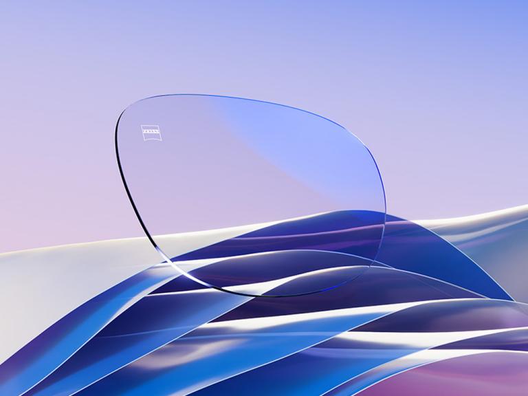 Brýlová čočka ZEISS DuraVision Plus Platinum s decentním modrým odleskem