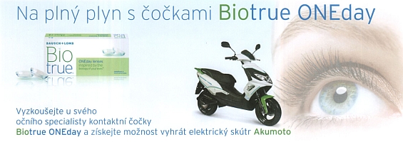 soutěž s kontaktními čočkami Biotrue ONE day