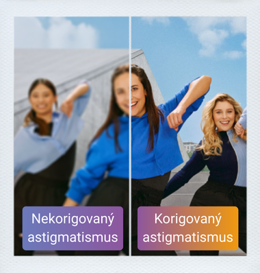 PRECISION 7 for Astigmatism - vidění s korekcí a bez korekce