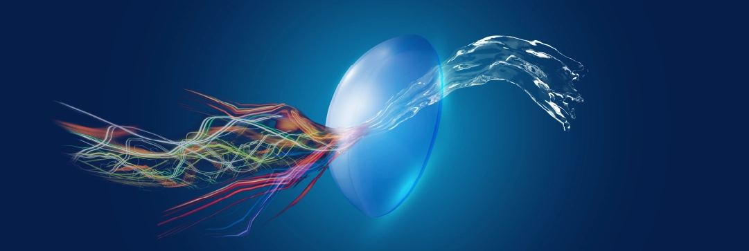 ACUVUE OASYS MAX 1-Day for Astigmatism na modrém pozadí